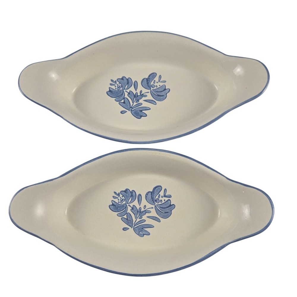 Vintage Pfaltzgraff Yorktowne 22 Oz Au Gratin Dishes #270 Set of 2 USA
